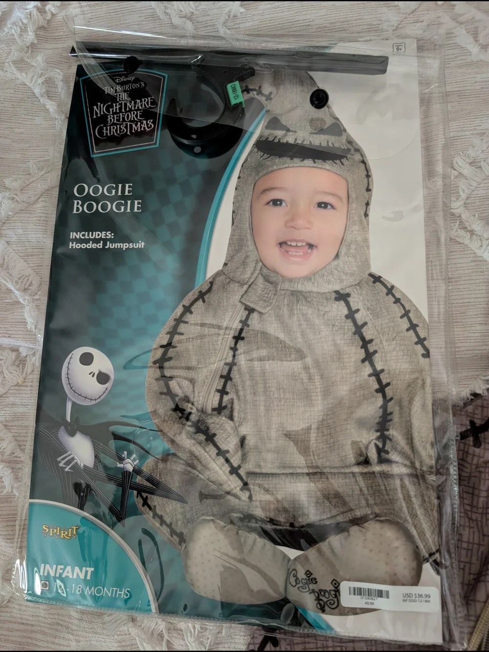 Oogie Boogie Infant Costume - Gray
